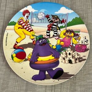 McDonald’s Vintage Plate 2001. Never used!